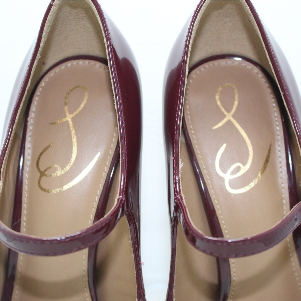 Sam Edelman Jildie Platform Slingback Mary Jane Pump French Burgundy Size 7.5 - Picture 9 of 12